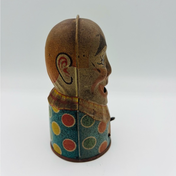 Vintage J Chein Tin Clown Coin Bank - Picture 4 of 7